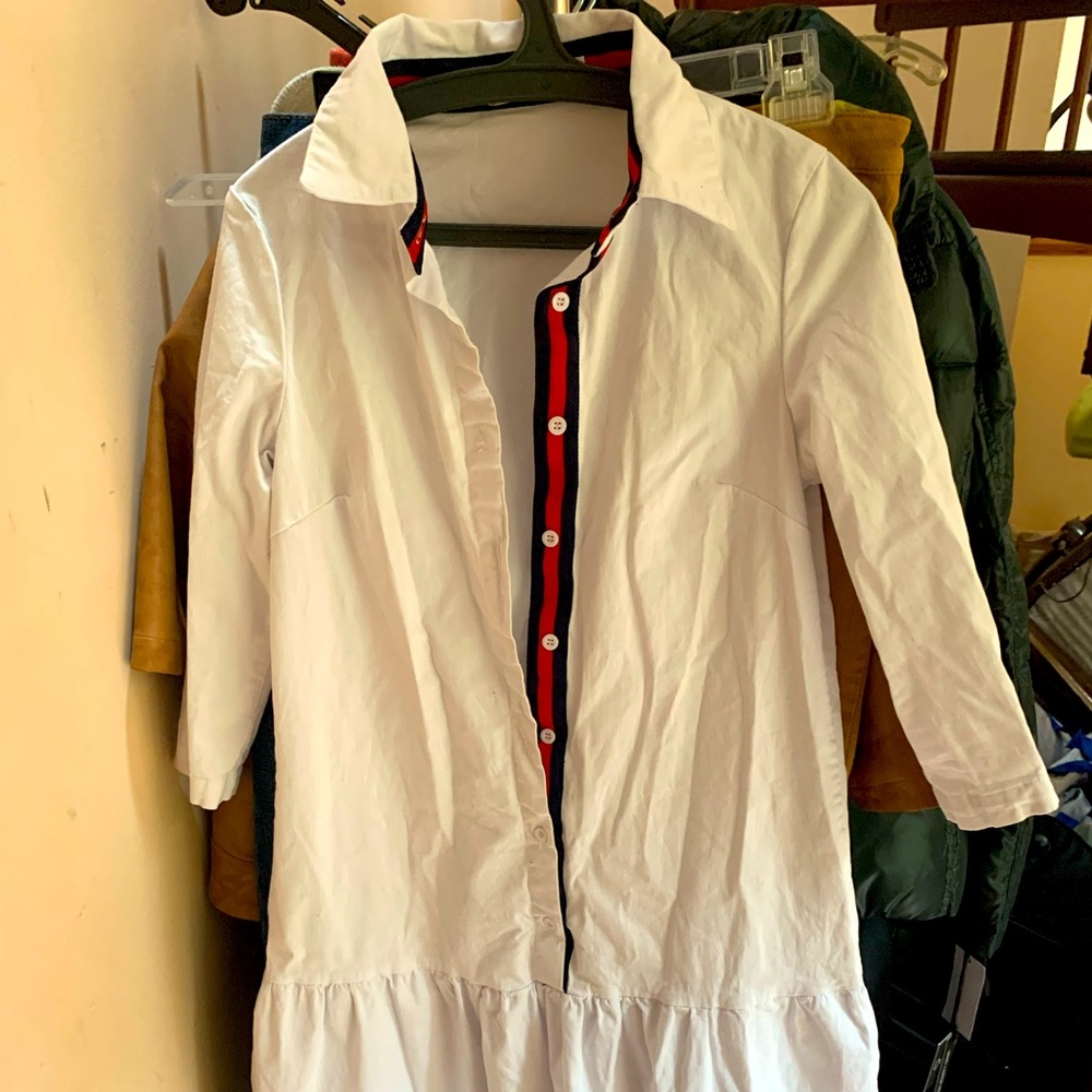 RUBY size medium polo dress with 3/4 sleeve